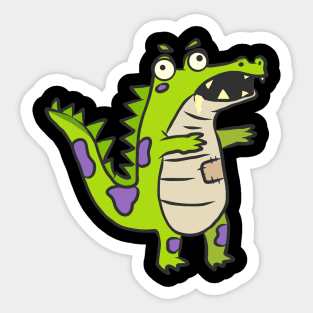 Crocodile animal motif alligator animal welfare for children Sticker